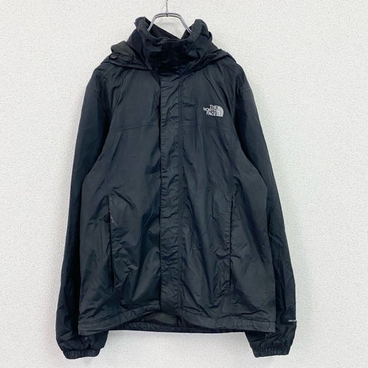 THE NORTH FACE　ザ・ノースフェイス　マウンテンパーカー　比翼仕立て　刺繍ロゴ　黒　ブラック　Sサイズ