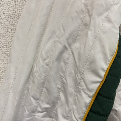 NFL　PACKERS　パッカーズ　フルジップジャケット　中綿入り　白　ホワイト　Mサイズ
