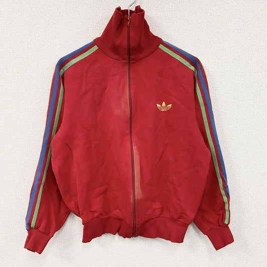 adidas　アディダス　西ドイツ製　トラックジャケット/ジャージ　赤　レッド　3サイズ