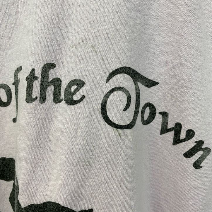 古着 used　90s　半袖プリントTシャツ　シングルステッチ　ヴィンテージ　バックプリント　クルーネック　ピンク　Lサイズ