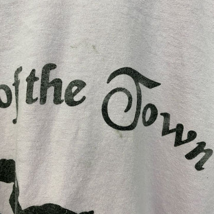 古着 used　90s　半袖プリントTシャツ　シングルステッチ　ヴィンテージ　バックプリント　クルーネック　ピンク　Lサイズ