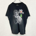 古着 used　Poetic Justice Shirt　半袖プリントTシャツ　2PAC　黒　クルーネック　レトロ　Lサイズ