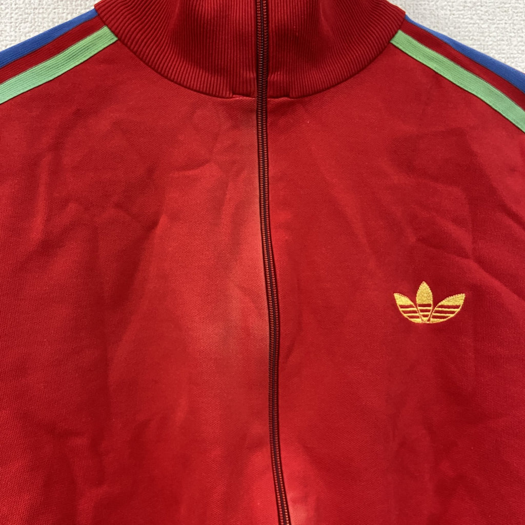 adidas　アディダス　西ドイツ製　トラックジャケット/ジャージ　赤　レッド　3サイズ