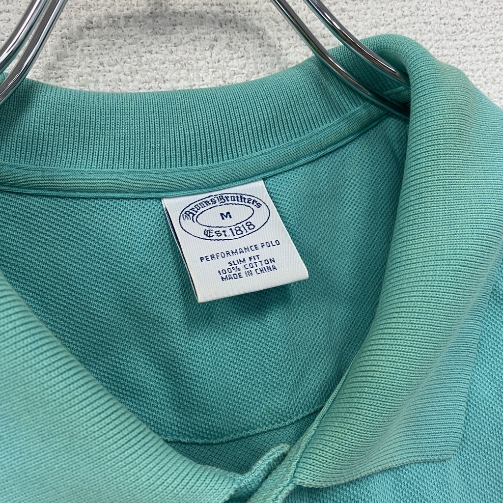 Brooks Brothers　ブルックスブラザーズ　半袖ポロシャツ　水色　ライトブルー　Mサイズ