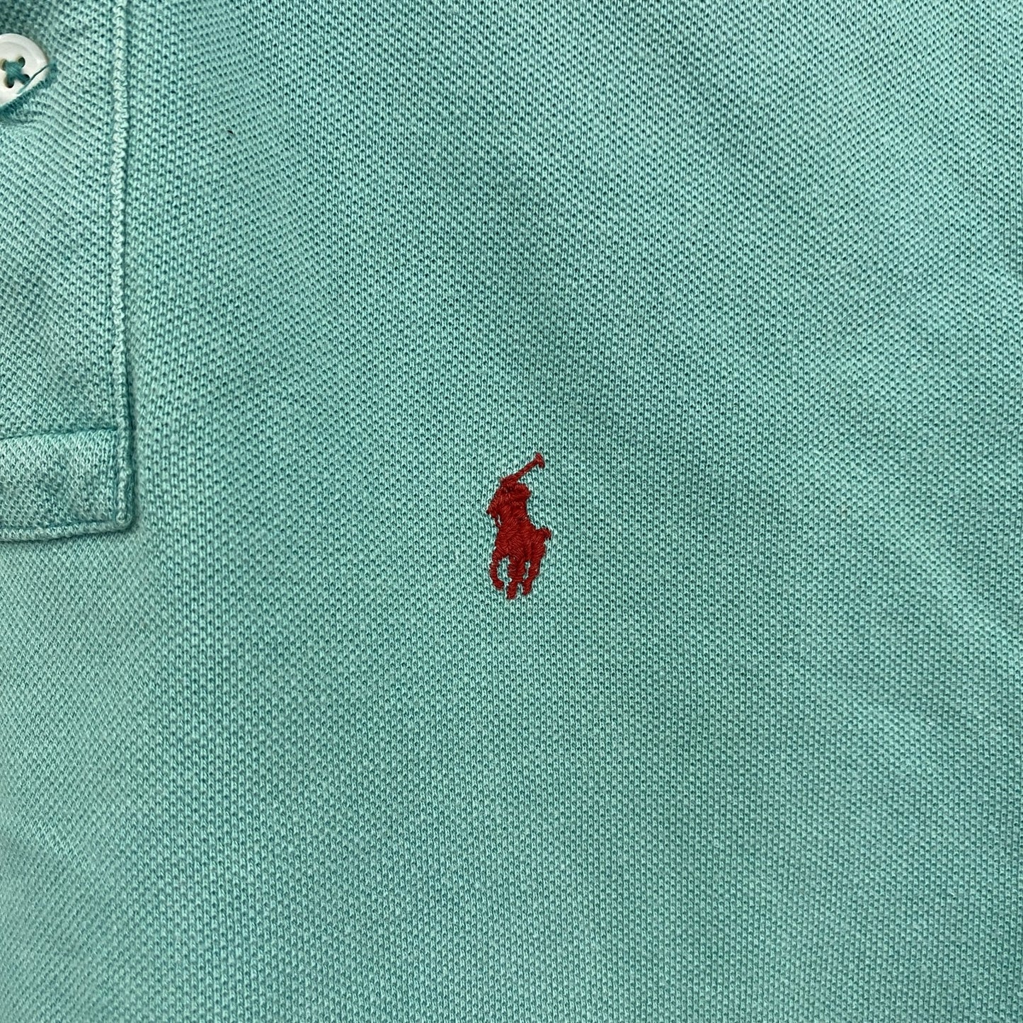 90s～　Ralph Lauren　ラルフローレン　半袖ポロシャツ　ヴィンテージ　エメラルドグリーン　Mサイズ