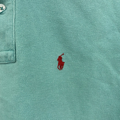 90s～　Ralph Lauren　ラルフローレン　半袖ポロシャツ　ヴィンテージ　エメラルドグリーン　Mサイズ