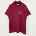 古着 used　FURUIT OF LOOM　半袖ワンポイント刺Tシャツ　シングルステッチ　90s　赤　クルーネック　Mサイズ