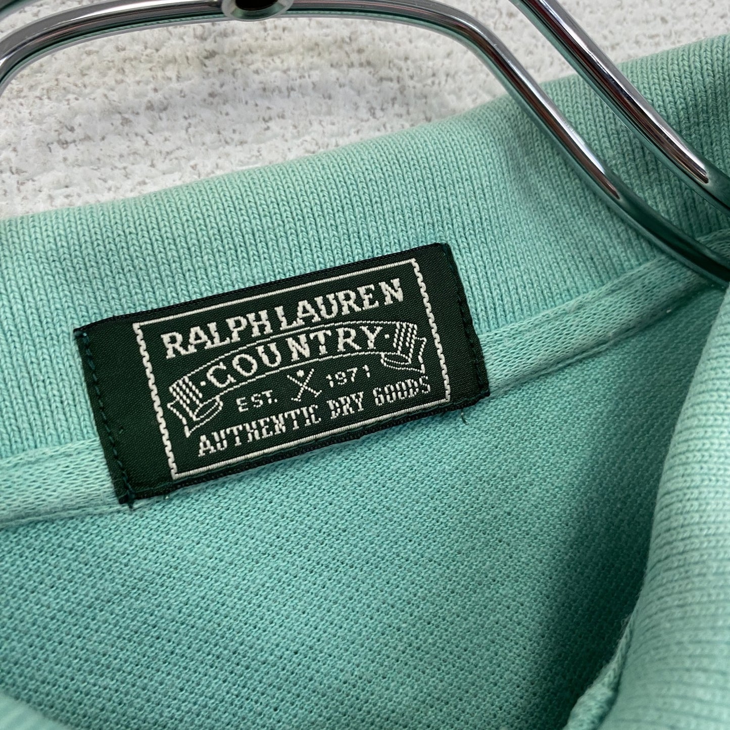 90s～　Ralph Lauren　ラルフローレン　半袖ポロシャツ　ヴィンテージ　エメラルドグリーン　Mサイズ