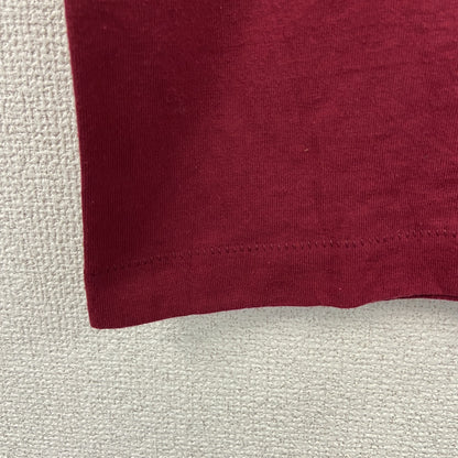 古着 used　FURUIT OF LOOM　半袖ワンポイント刺Tシャツ　シングルステッチ　90s　赤　クルーネック　Mサイズ