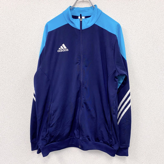 adidas　アディダス　トラックジャケット/ジャージ　紺　ネイビー　青　ブルー　Lサイズ