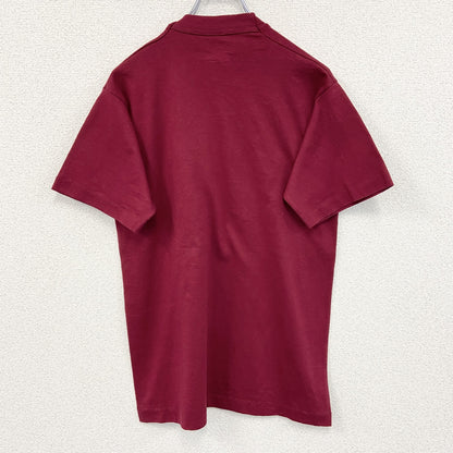 古着 used　FURUIT OF LOOM　半袖ワンポイント刺Tシャツ　シングルステッチ　90s　赤　クルーネック　Mサイズ