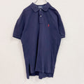 POLO by Ralph Lauan　ラルフローレン　半袖ポロシャツ　刺繡ロゴ　紺　ネイビー　Lサイズ