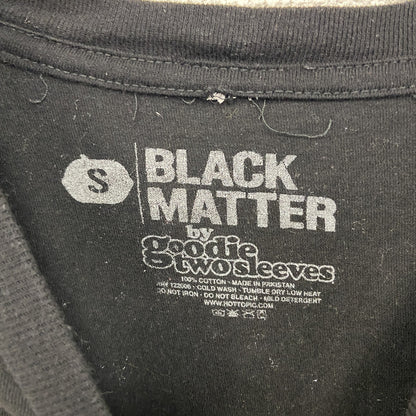 古着 used　BLACK MATTER　半袖プリントTシャツ　エイリアン　カジュアルデザイン　黒　クルーネック　レトロ　Sサイズ