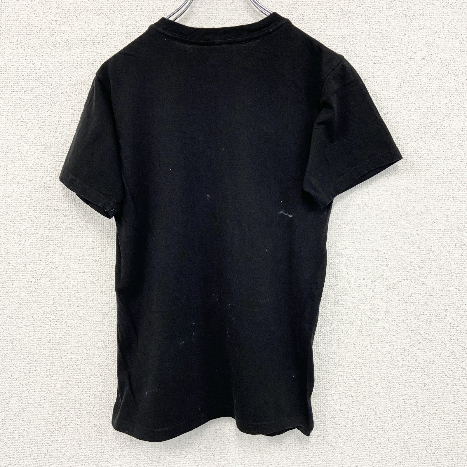 古着 used　BLACK MATTER　半袖プリントTシャツ　エイリアン　カジュアルデザイン　黒　クルーネック　レトロ　Sサイズ