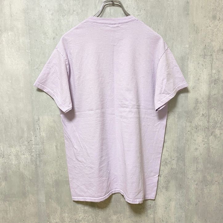 古着 used　GILDAN　ギルダン　半袖ロゴプリントTシャツ　クルーネック　FIELDHOUSE　薄紫色　パープル　Mサイズ