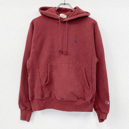 Champion　チャンピオン　リバースウィーブ　スウェットパーカー/フーディー　目無し　赤　レッド　Sサイズ