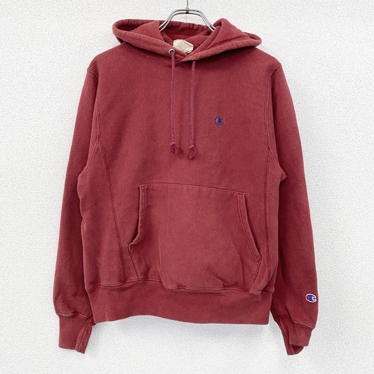 Champion　チャンピオン　リバースウィーブ　スウェットパーカー/フーディー　目無し　赤　レッド　Sサイズ