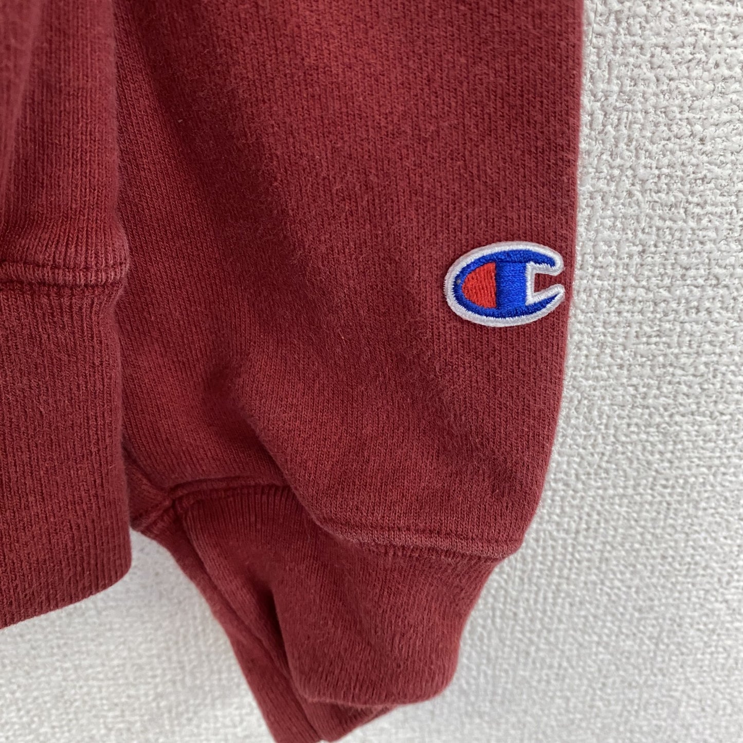 Champion　チャンピオン　リバースウィーブ　スウェットパーカー/フーディー　目無し　赤　レッド　Sサイズ