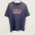 Polo by Ralph Lauan　ラルフローレン　半袖プリントTシャツ　フェード　紺　ネイビー　Lサイズ