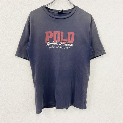 Polo by Ralph Lauan　ラルフローレン　半袖プリントTシャツ　フェード　紺　ネイビー　Lサイズ
