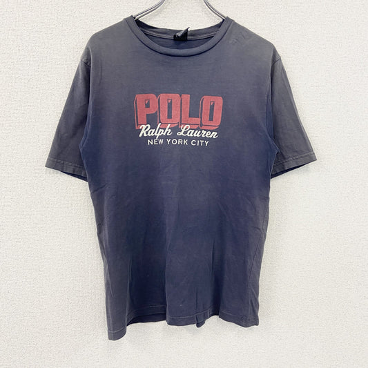 Polo by Ralph Lauan　ラルフローレン　半袖プリントTシャツ　フェード　紺　ネイビー　Lサイズ
