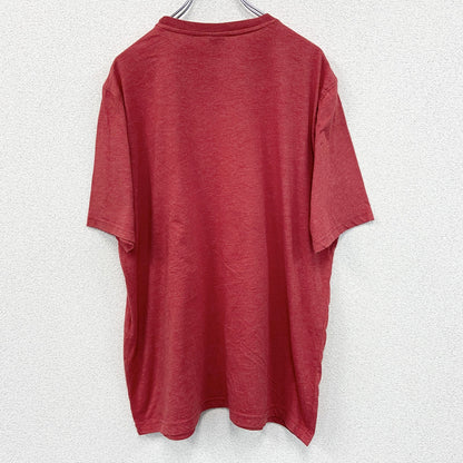 古着 used　Disney ディズニー　半袖プリントTシャツ　7人の小人　おこりんぼ　カジュアル　赤　クルーネック　XLサイズ