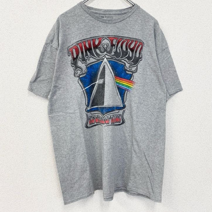 古着 used　PINK FLOYD　ピンク・フロイド　半袖バンドプリントTシャツ　クルーネック　レトロ　灰　グレー　XLサイズ
