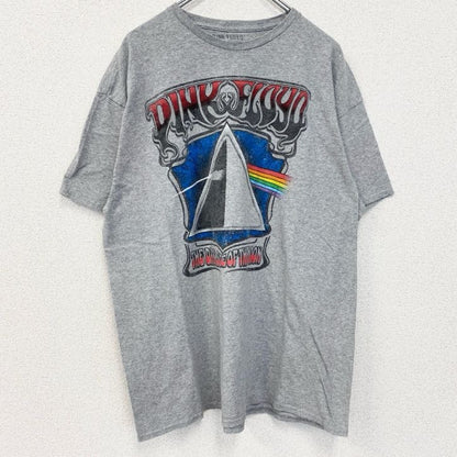 古着 used　PINK FLOYD　ピンク・フロイド　半袖バンドプリントTシャツ　クルーネック　レトロ　灰　グレー　XLサイズ
