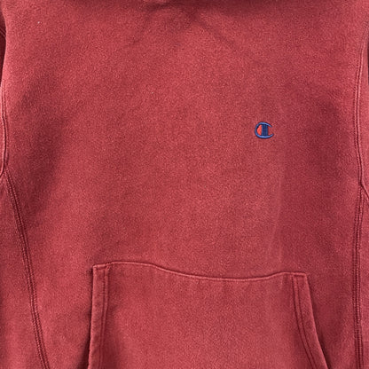 Champion　チャンピオン　リバースウィーブ　スウェットパーカー/フーディー　目無し　赤　レッド　Sサイズ