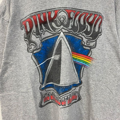 古着 used　PINK FLOYD　ピンク・フロイド　半袖バンドプリントTシャツ　クルーネック　レトロ　灰　グレー　XLサイズ