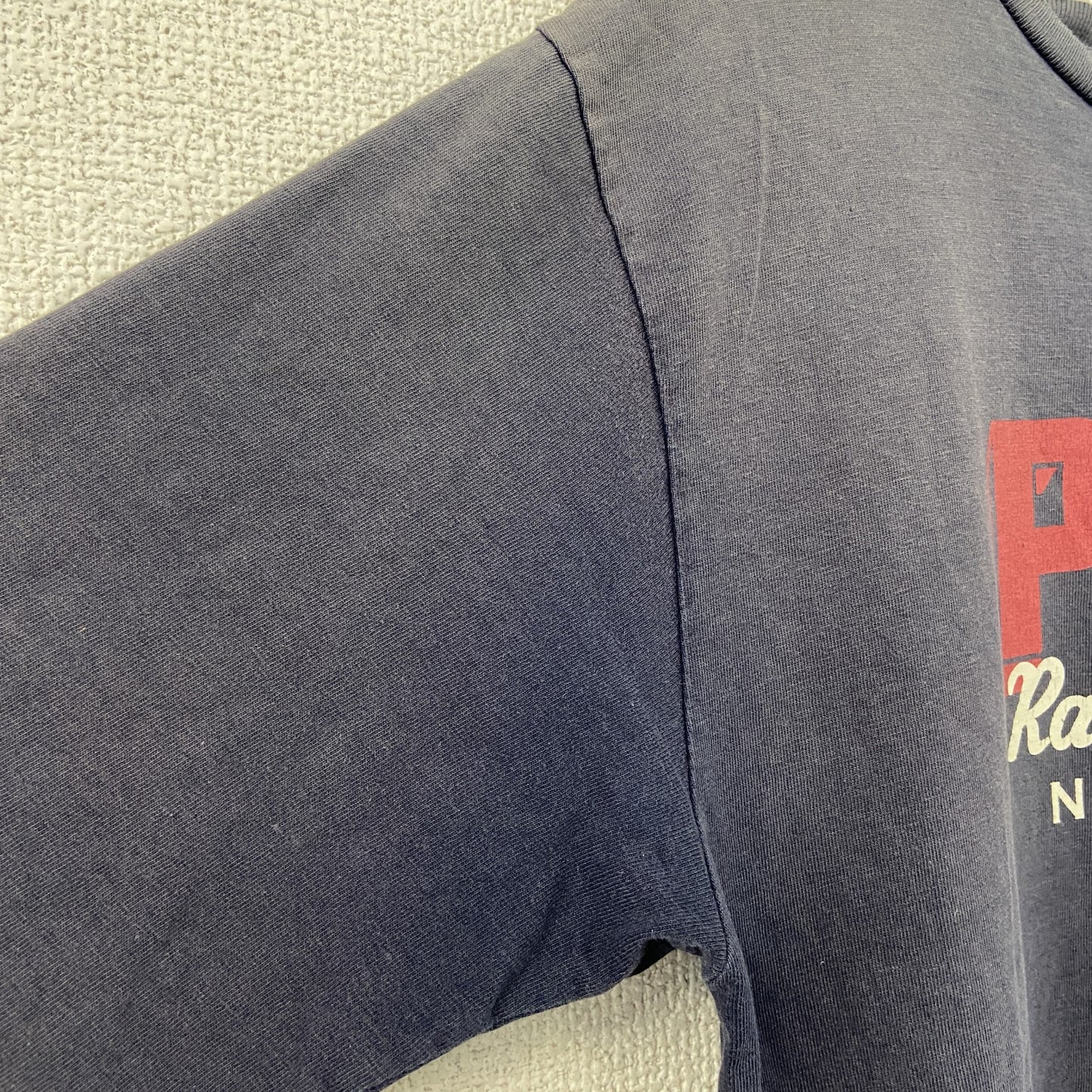 Polo by Ralph Lauan　ラルフローレン　半袖プリントTシャツ　フェード　紺　ネイビー　Lサイズ