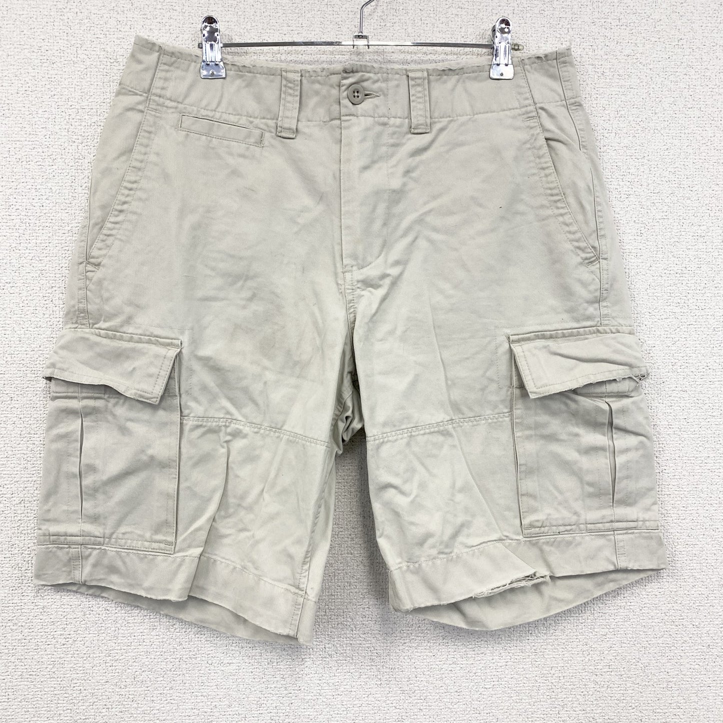 GAP　ギャップ　カーゴショートパンツ　ハーフパンツ/ショートパンツ　白　ホワイト　W31サイズ