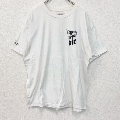 古着 used　Juice WRLD　半袖プリントTシャツ　クルーrネック　レトロ　ラッパー　白　ホワイト　XLサイズ