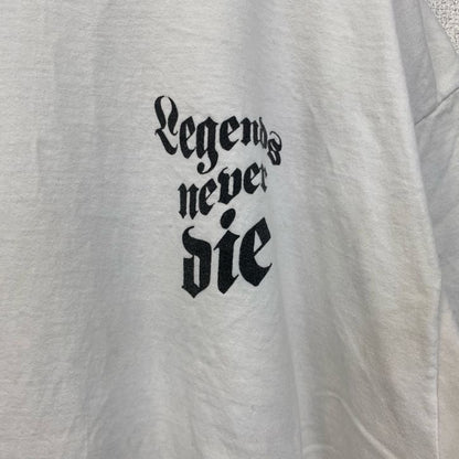 古着 used　Juice WRLD　半袖プリントTシャツ　クルーrネック　レトロ　ラッパー　白　ホワイト　XLサイズ