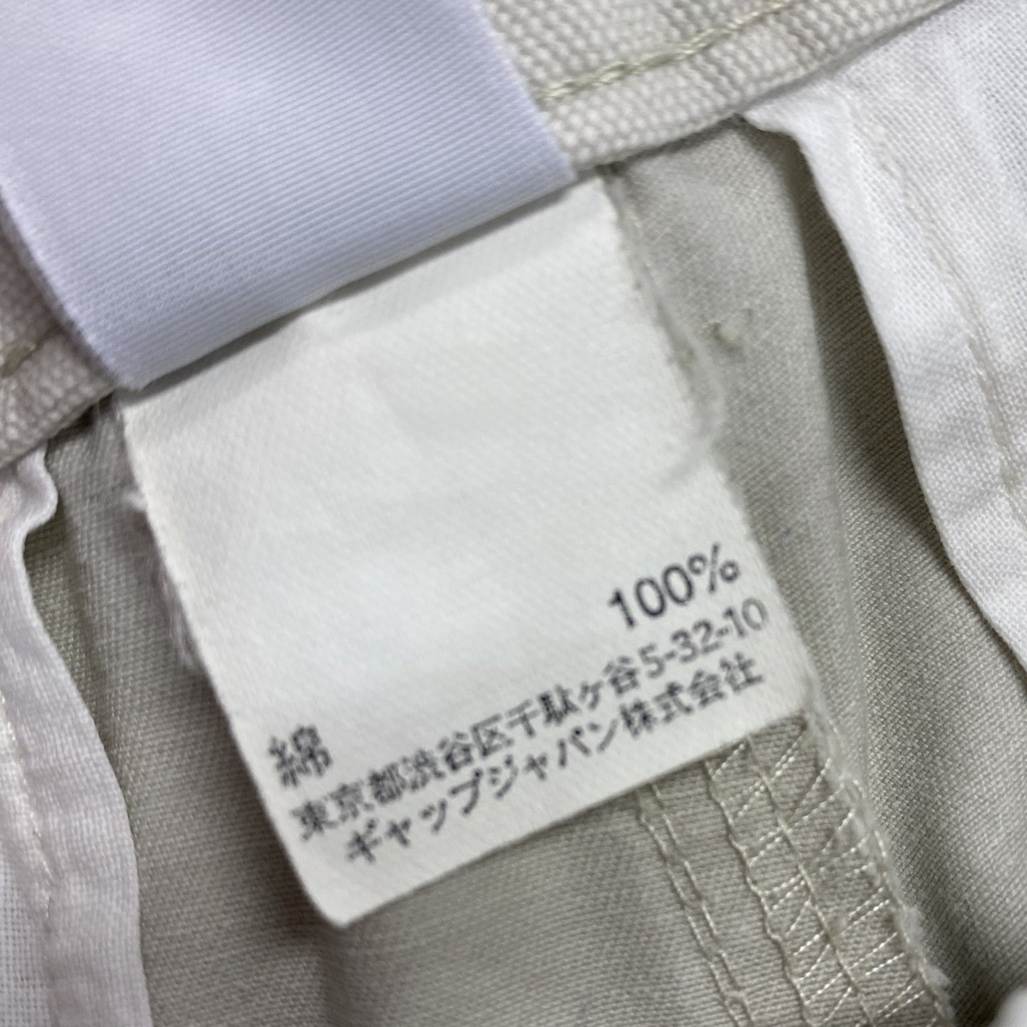 GAP　ギャップ　カーゴショートパンツ　ハーフパンツ/ショートパンツ　白　ホワイト　W31サイズ