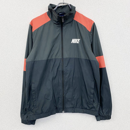 NIKE　ナイキ　トラックジャケット/ジャージ　デカロゴ　ブラック　グレー　レッド　XLサイズ