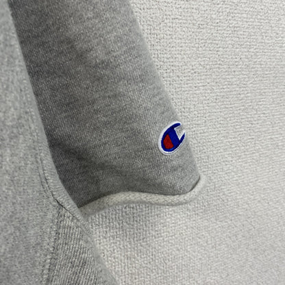 Champion　チャンピオン　リバースウィーブ　半袖スウェットパーカー/フーディー　目無し　霜降りグレー　Lサイズ