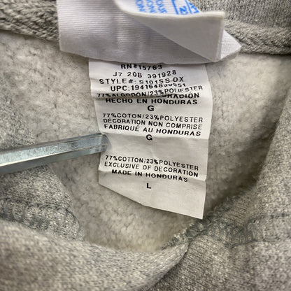 Champion　チャンピオン　リバースウィーブ　半袖スウェットパーカー/フーディー　目無し　霜降りグレー　Lサイズ