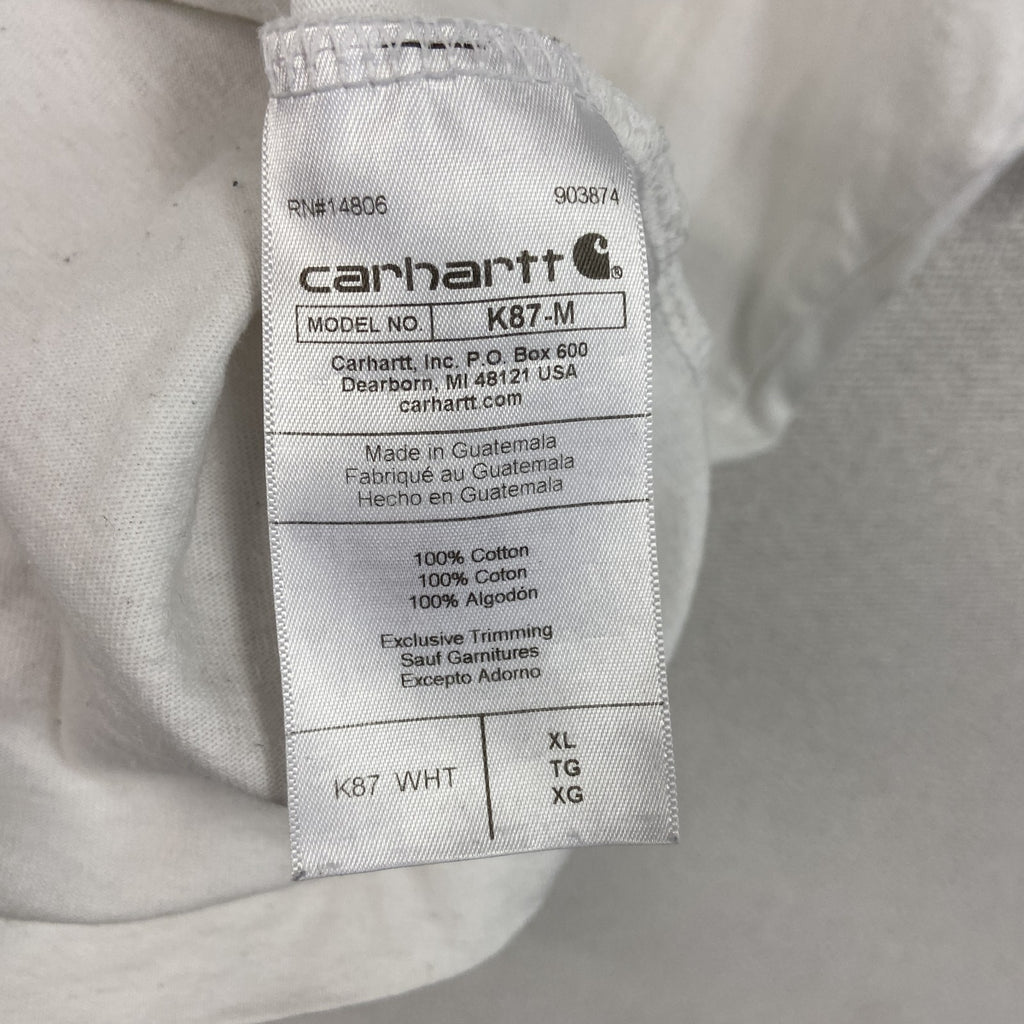Carhart　カーハート　半袖Tシャツ　白　ホワイト　XLサイズ