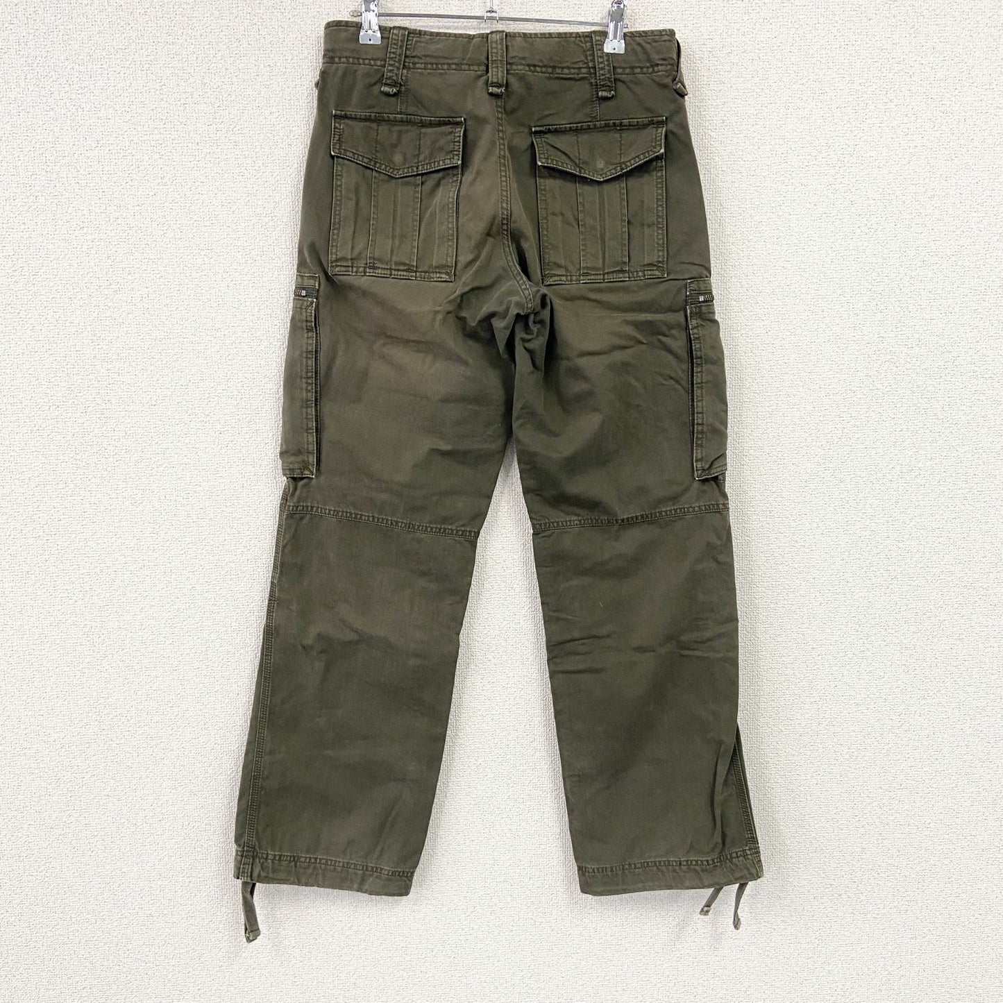 OLD UNIQLO　オールドユニクロ　ミリタリーカーゴパンツ　ジップフライ　カーキグリーン　Sサイズ