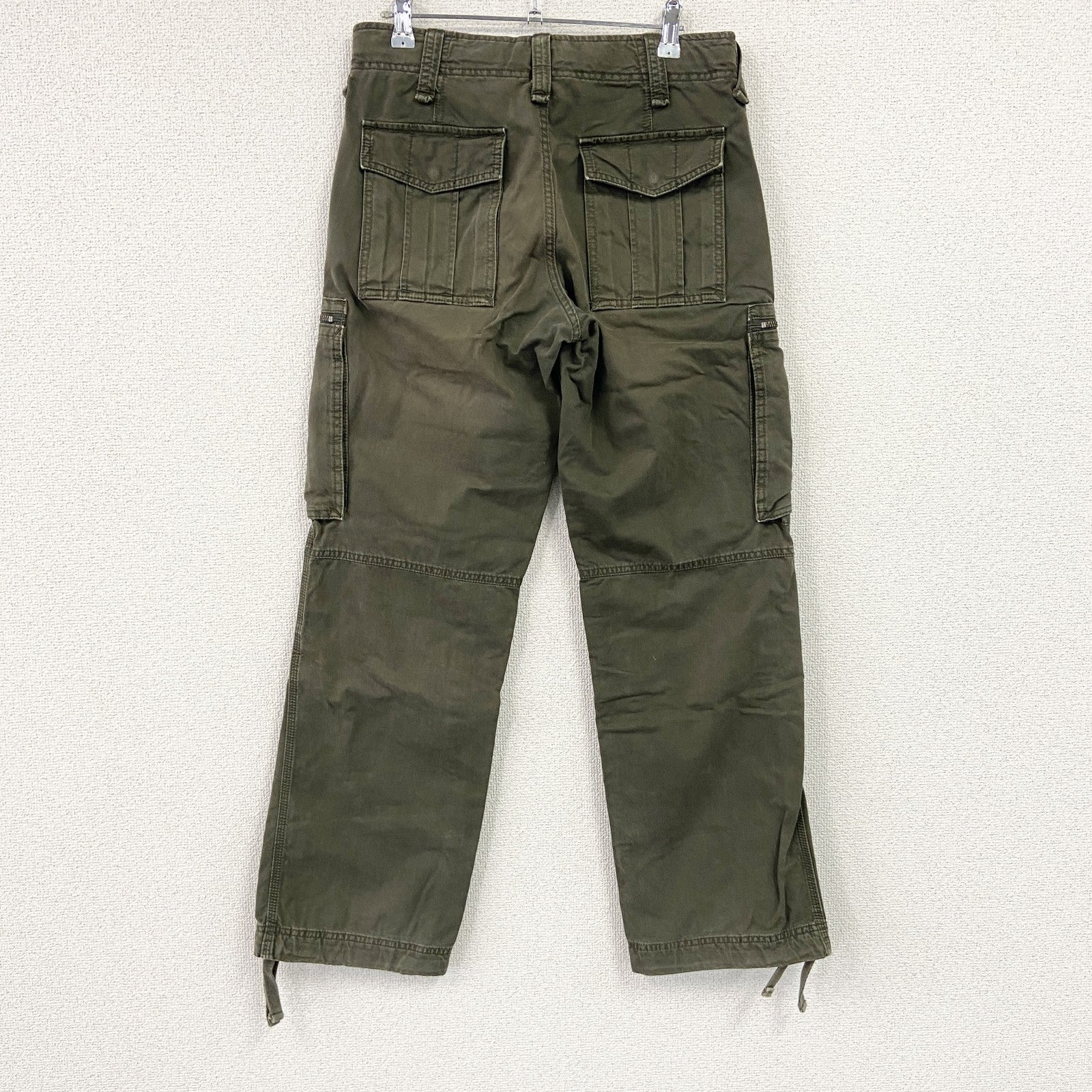 OLD UNIQLO　オールドユニクロ　ミリタリーカーゴパンツ　ジップフライ　カーキグリーン　Sサイズ