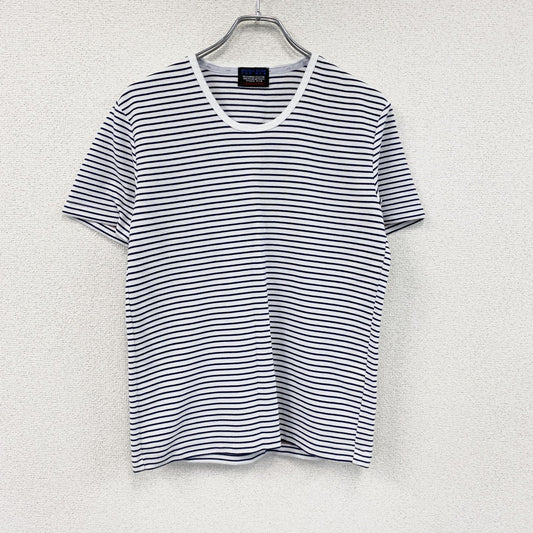 NICOLE CLUB FOR MEN　半袖Tシャツ　ボーダー柄　紺　ネイビー　46サイズ
