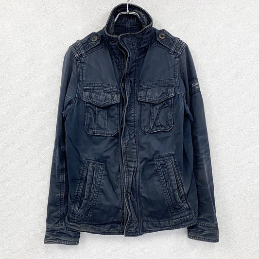 Abercrombie&Fitch　アバクロンビー&フィッチ　ミリタリージャケット　黒　ブラック　Sサイズ　