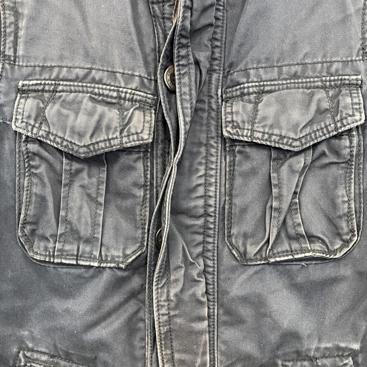 Abercrombie&Fitch　アバクロンビー&フィッチ　ミリタリージャケット　黒　ブラック　Sサイズ　