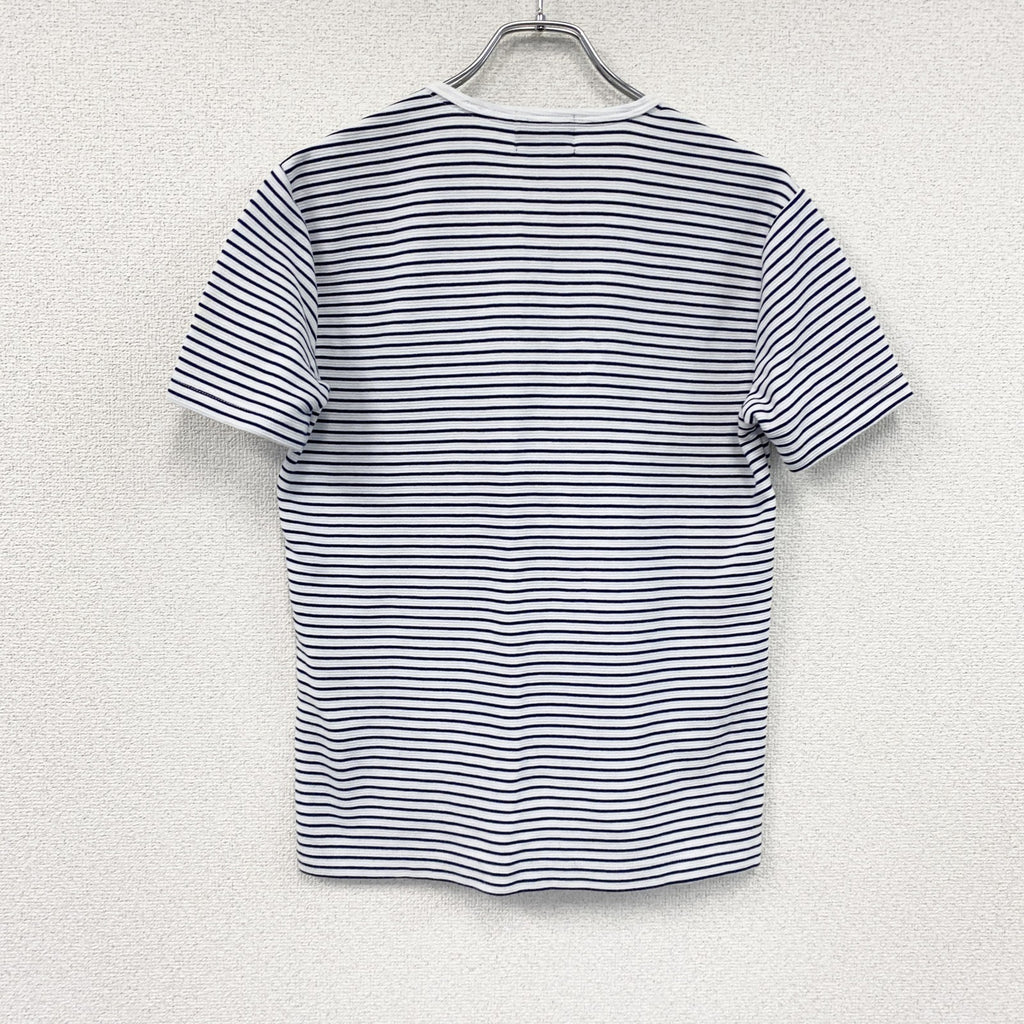 NICOLE CLUB FOR MEN　二コルクラブフォーメン　半袖Tシャツ　ボーダー柄　紺　ネイビー　46サイズ
