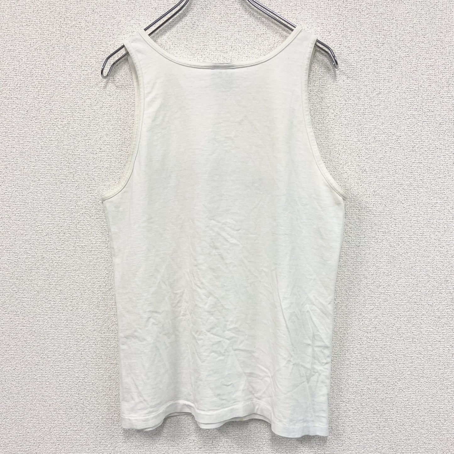古着 used　ONEITA　プリントタンクトップ　santa cruz　90s　カジュアルデザイン　白　クルーネック　Mサイズ