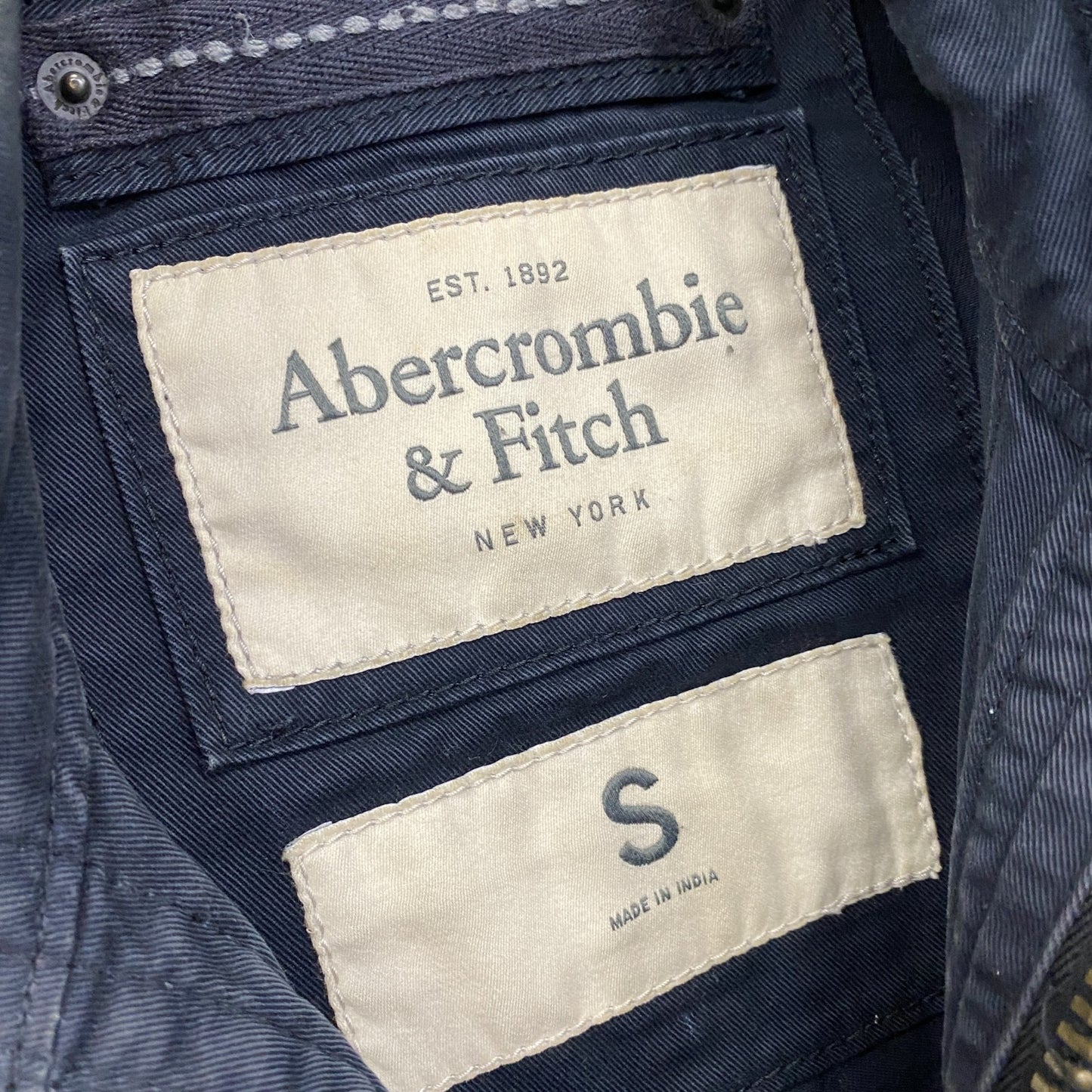 Abercrombie&Fitch　アバクロンビー&フィッチ　ミリタリージャケット　黒　ブラック　Sサイズ　