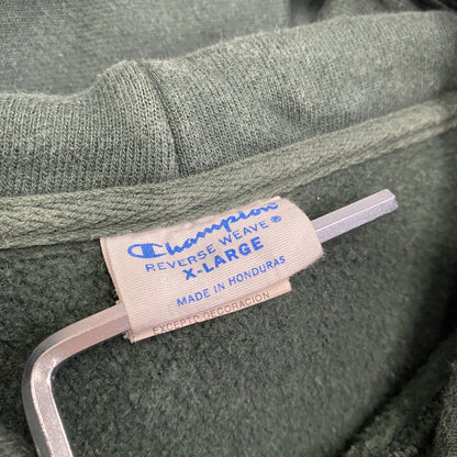 Champion　チャンピオン　リバースウィーブ　スウェットパーカー/フーディー　単色タグ　復刻　ディープグリーン　XLサイズ