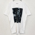 古着 used　2PAC　半袖プリントTシャツ　フォト　ヒップホップ　ラッパー　クルーネック　レトロ　白　ホワイト　Lサイズ