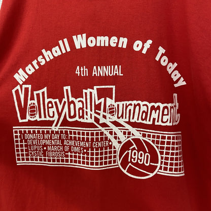古着 used　RUSSELL ATHLETIC　半袖プリントTシャツ　90s　バレーボール　シングルステッチ　レトロ　Lサイズ